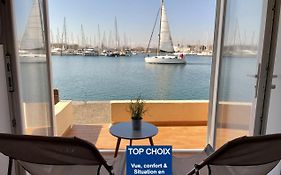 Studio - Les pieds dans l'eau agréable en toutes saisons 4 couchages - climatisation - parking privé - piscine sur mer - vue magnifique et rare - situation optimum - Les argonautes - Ile des pêcheurs - Cap d'Agde